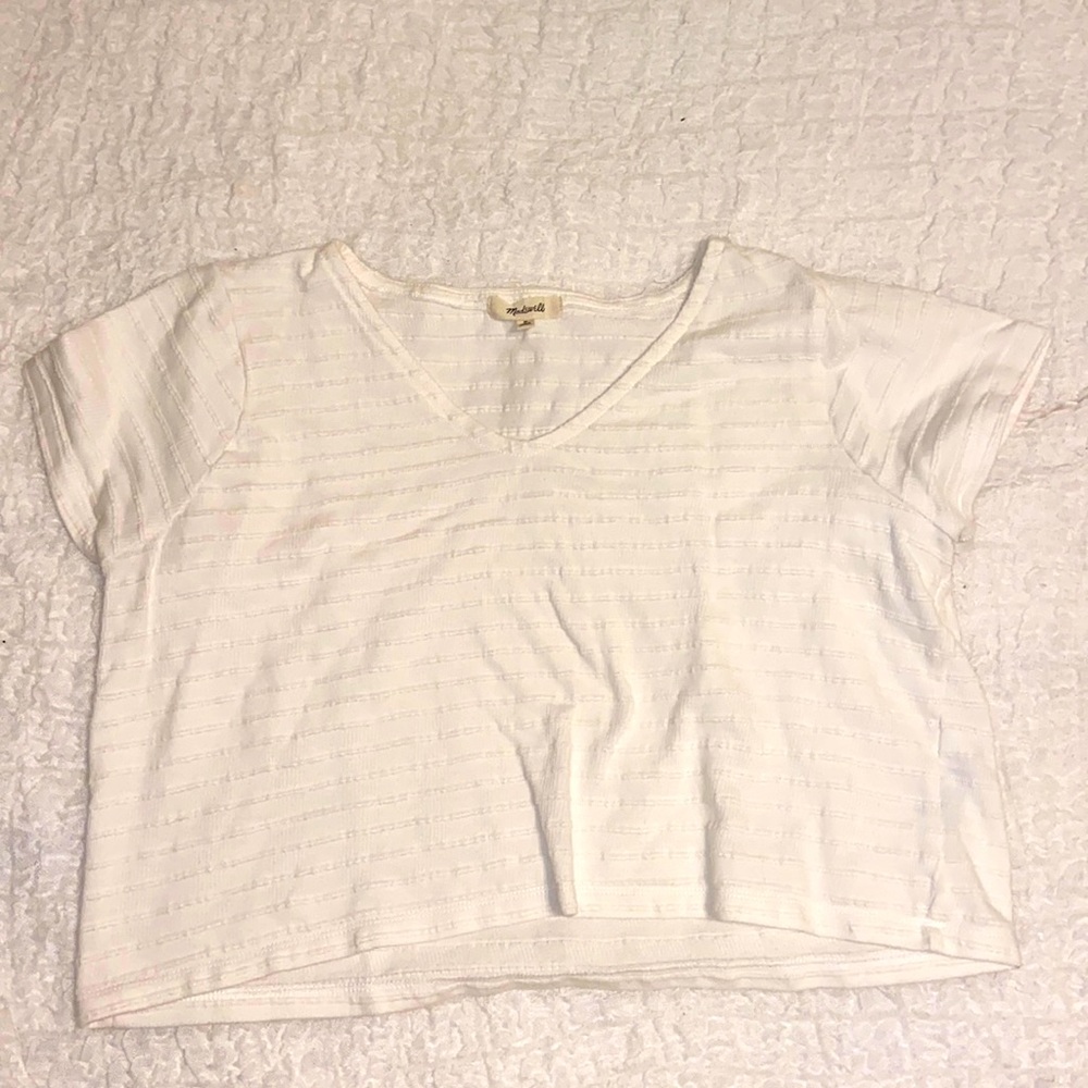 Madewell off-white short sleeves top